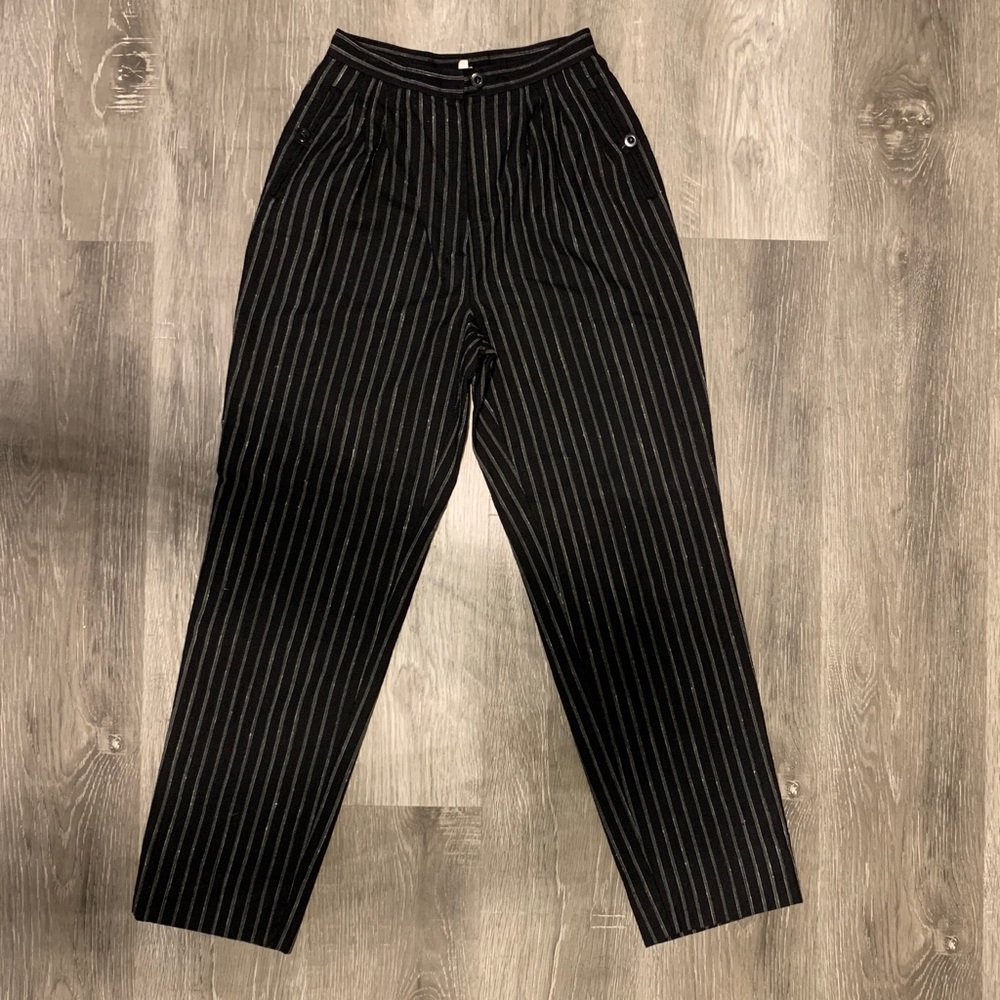 vintage Rosanna Manzoni pinstripe tapered pants